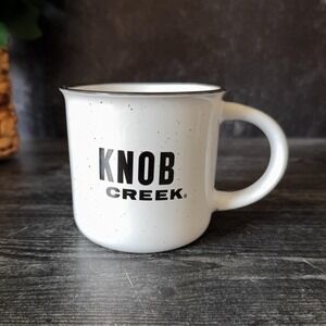 Vintage Knob Creek Whiskey Coffee Mug | Speckled Ceramic Barware | Bourbon Gift